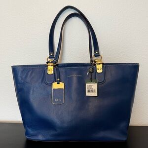 Ralph Lauren Royal Blue Thurlow Shopper Bag